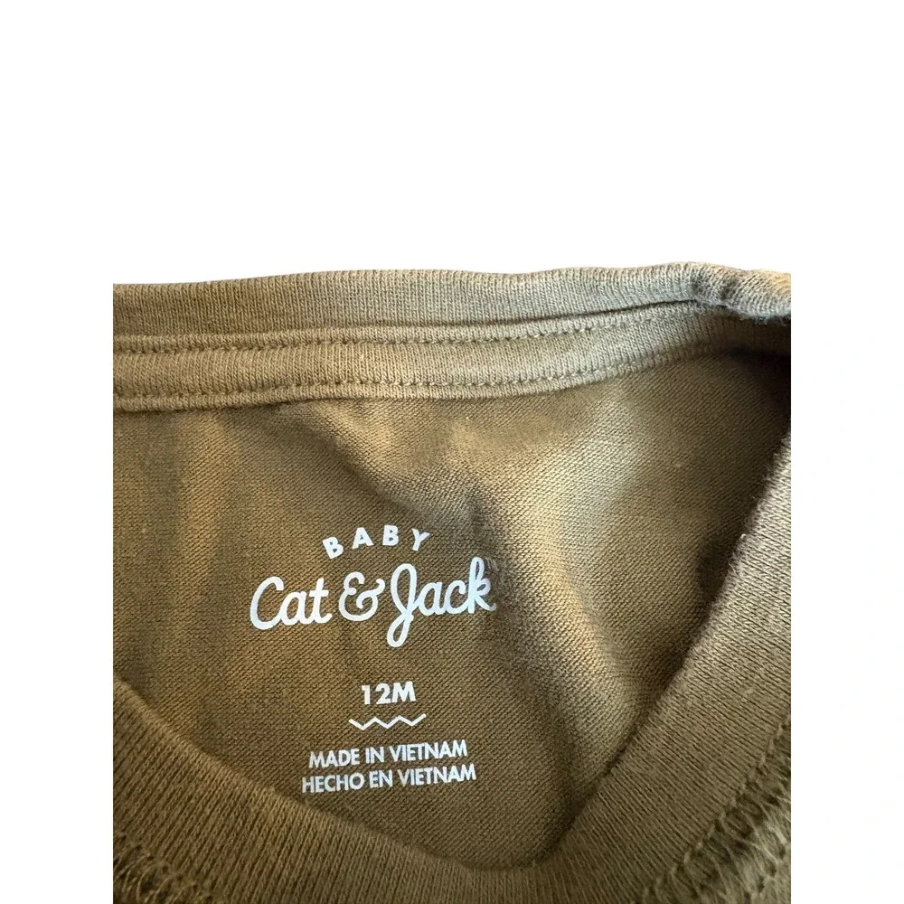 Cat & Jack Baby Romper 12M Green You Are My Everything Graphic One Piece Outifit